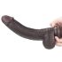 Lovetoy divslāņu dildo 23cm brūns Sliding-Skin
