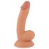 Mr. Rude - piešķirams reālistisks dildo ar pamatni - 18cm (dabīgs)