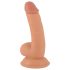 Mr. Rude - piešķirams reālistisks dildo ar pamatni - 18cm (dabīgs)