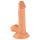 Mr. Rupjš - ar piesūcekni, reālistisks dildo ar sēkliniekiem - 17cm (naturāls)