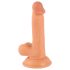 Mr. Rupjš - ar piesūcekni, reālistisks dildo ar sēkliniekiem - 17cm (naturāls)