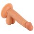 Mr. Rupjš - ar piesūcekni, reālistisks dildo ar sēkliniekiem - 17cm (naturāls)