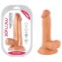 Mr. Rupjš - ar piesūcekni, reālistisks dildo ar sēkliniekiem - 17cm (naturāls)