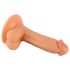 Mr. Rupjš - ar piesūcekni, reālistisks dildo ar sēkliniekiem - 17cm (naturāls)