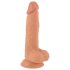 Mr. Rude - dabīgs, piesūcekņa dildo - 19cm (dabisks)