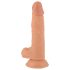 Mr. Rude - dabīgs, piesūcekņa dildo - 19cm (dabisks)