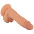 Mr. Rude - dabīgs, piesūcekņa dildo - 19cm (dabisks)