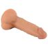Mr. Rude - dabīgs, piesūcekņa dildo - 19cm (dabisks)