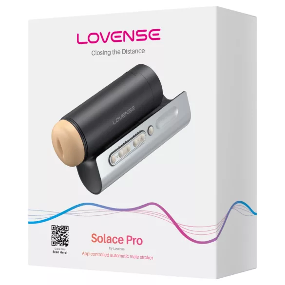 LOVENSE Solace Pro - gudrs, augšup-leju kustīgs masturbators (melns)