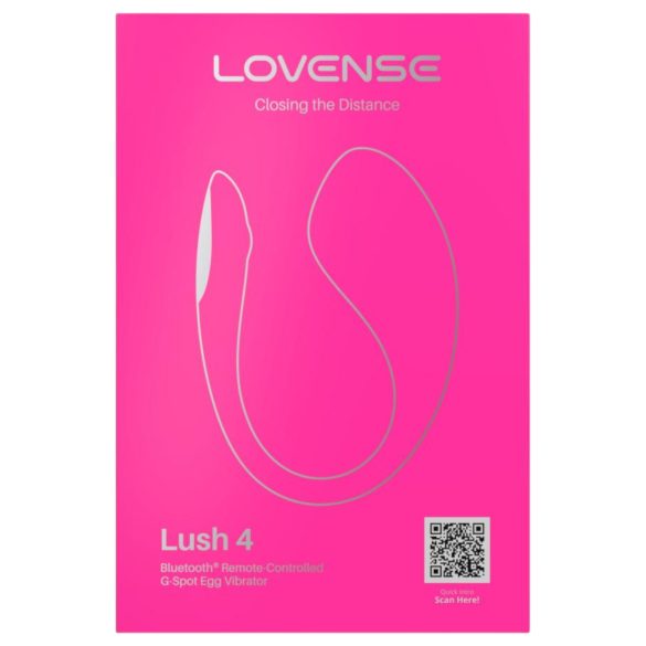 Lovense Lush 4 viedais vibrācijas olas rotaļlieta rozā