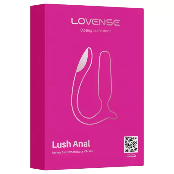 Lovense Lush Anal - Lietotnes vadāms anālais vibrators ar LED - rozā