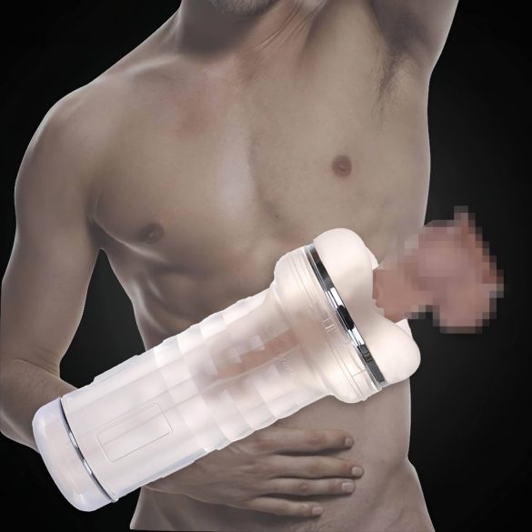 Tracy's Dog kristāla masturbators ar reālistisku maksti, caurspīdīgs