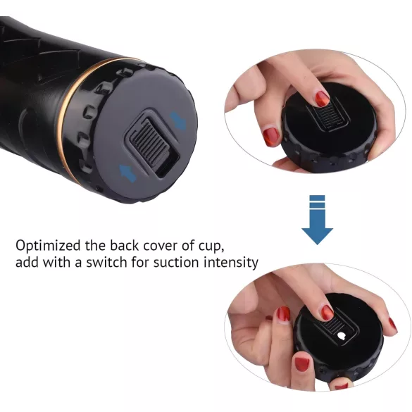 Tracy’s Dog Cup - reālistisks mākslīgais anālais masturbators (melni‑dabisks)