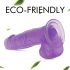 Tracy's Dog Jelly 8 - piesūcekņa dildo ar sēkliniekiem (violets)