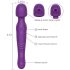 Tracy's Dog Burvju Nūjiņa - pulsējošs masāžas vibrators (violets)