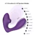 Tracy's Dog 2 - sievietes vibrators ar gaisa viļņiem 2in1 violets