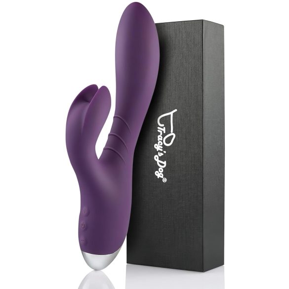 Tracy's Dog trusīša vibrators ar klitora stimulatoru, ūdensizturīgs, violets