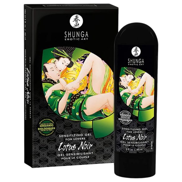 Shunga Lotus Noir - unisex stimulējošs gels (60 ml)