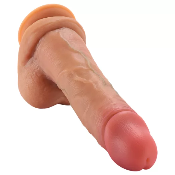 FeelSkin - ultra reālistisks dildo ar sēkliniekiem - naturāls (23 cm)