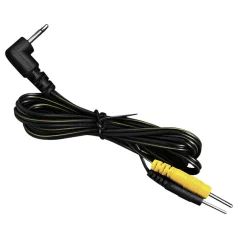   DG-LAB - elektroda kabelis no 2,5 mm džeka uz 2 mm tapām (melns)