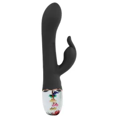 LOVISS Flower - klitora roktura G‑punkta vibrators (melns)