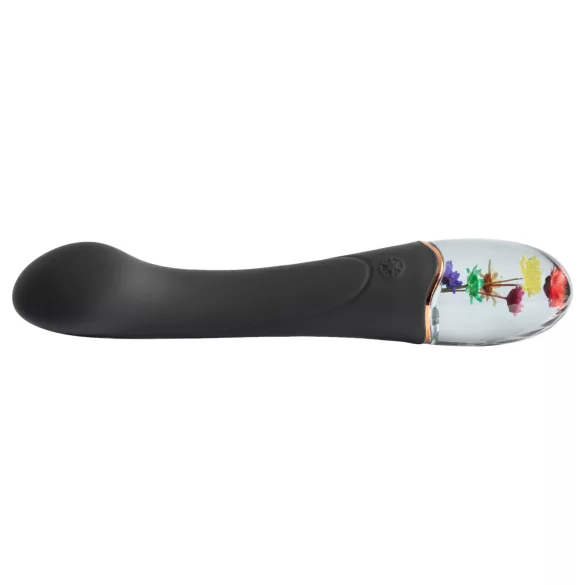 LOVISS Flower Grace - G‑punkta vibrators (melns)