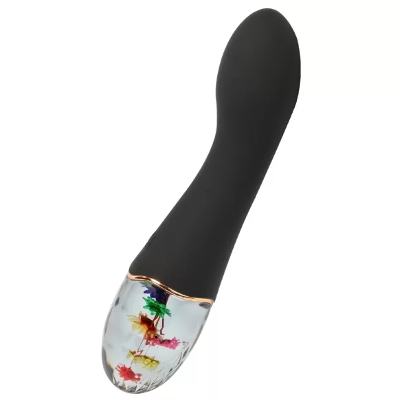 LOVISS Flower Amber - G‑punkta vibrators (melns)