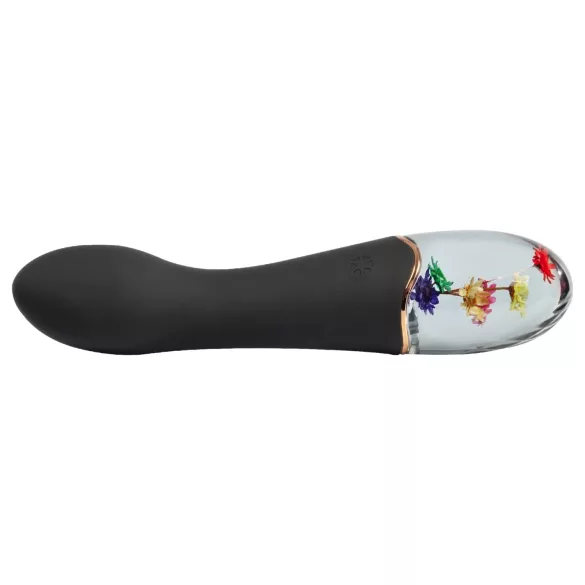 LOVISS Flower Amber - G‑punkta vibrators (melns)