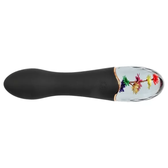 LOVISS Flower Amber - G‑punkta vibrators (melns)