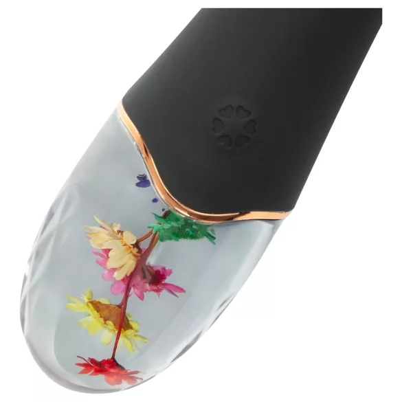 LOVISS Flower Amber - G‑punkta vibrators (melns)