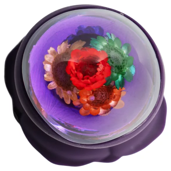 LOVISS Flower - tālvadības anālais vibrators (violets)