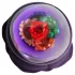 LOVISS Flower - tālvadības anālais vibrators (violets)