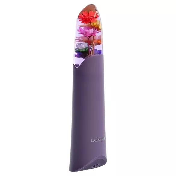 LOVISS Flower - mini stienīšu vibrators (violets)