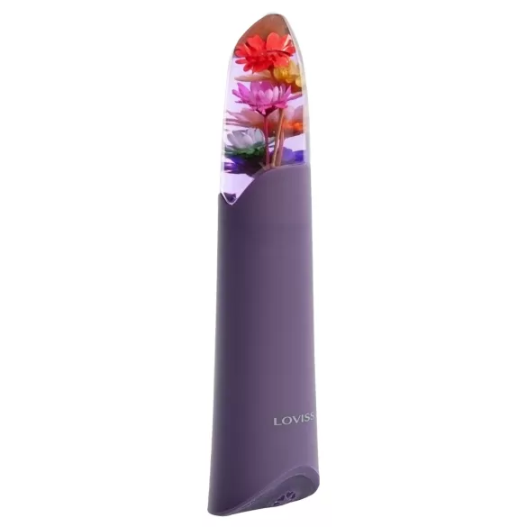 LOVISS Flower - mini stienīšu vibrators (violets)