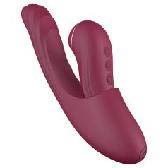 Vibeconnect - 2in1 G-punkta un klitora vibrators sarkans
