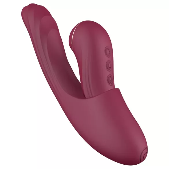 Vibeconnect - 2in1 G-punkta un klitora vibrators sarkans