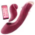 Vibeconnect - 2in1 G-punkta un klitora vibrators sarkans