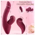 Vibeconnect - 2in1 G-punkta un klitora vibrators sarkans