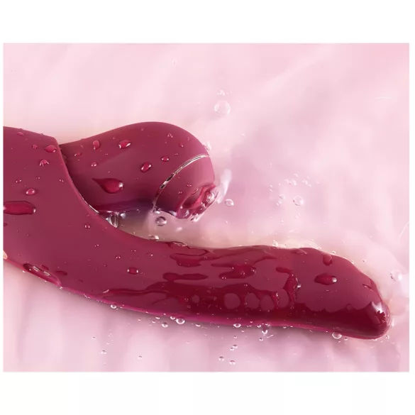 Vibeconnect - 2in1 G-punkta un klitora vibrators sarkans
