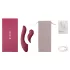 Vibeconnect - 2in1 G-punkta un klitora vibrators sarkans