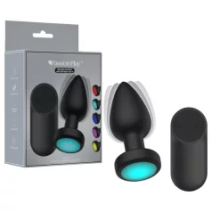   Passion Play - LED gaismas vibrējošais anālais plugs - M izmērs