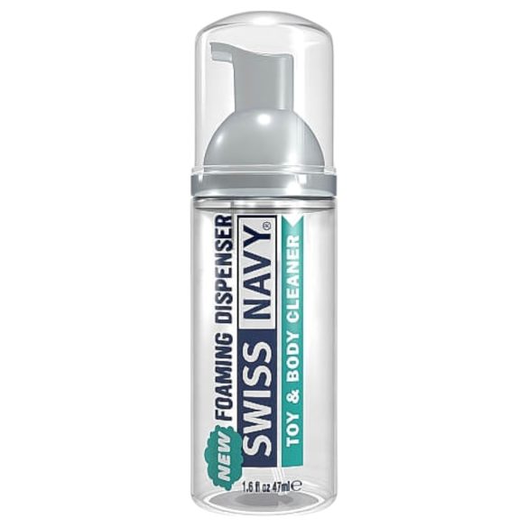 Swiss Navy rotaļlietu un ķermeņa tīrītājs - putu līdzeklis (47ml)