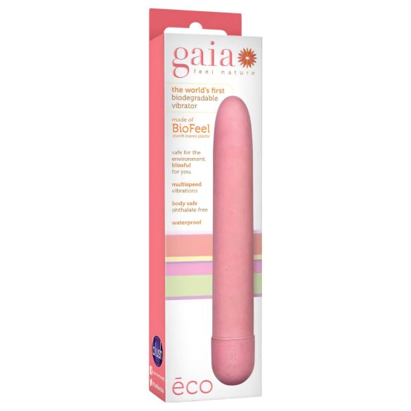 Gaia Eco L - videi draudzīgs masāžas nūjiņas vibrators (rozā) - liels