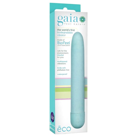 Gaia Eco L - videi draudzīgs zilais vibrators (liels)