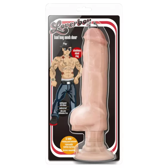 Blush Bad Boy - vibrators ar pīrsingu 33cm naturāls