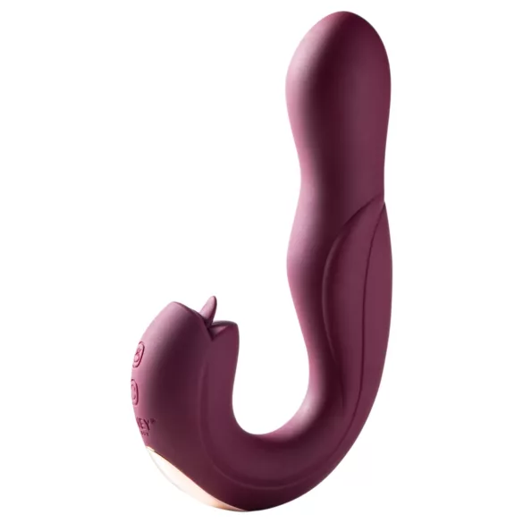 Honey Play Box Joi - rotējošs G-punkta vibrators ar laizītāju, violets