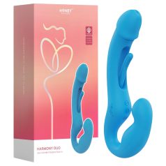   Honey Play Box Harmony Duo - strap-on vibrators ar mēli zilā krāsā