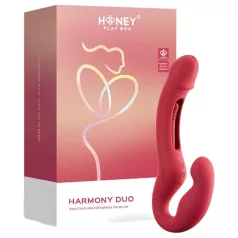   Honey Play Box Harmony Duo - lietotnes vadāms uzprāvojams vibrators ar mēlīti (sarkans)