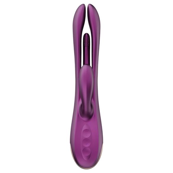 Honey Play Box Terri - klitora un mēles vibrators ar rokturi violets
