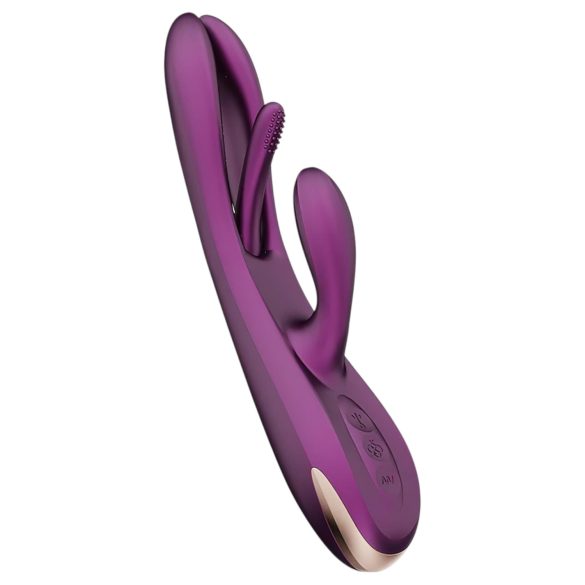 Honey Play Box Terri - klitora un mēles vibrators ar rokturi violets